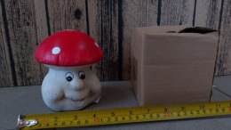 Grzybek ceram. 12cm MUCHOMOR