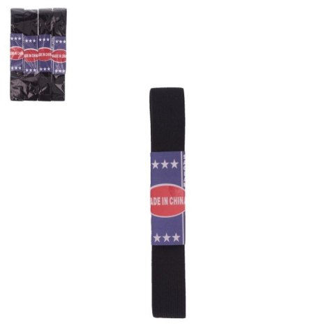 Guma krawiecka czarna 3m x 2,5cm 6142