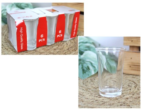 Kieliszki szklane 50 ml do wódki 7 x 4 cm - kpl 6 szt. SZC-2422