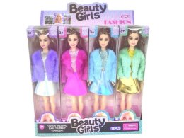 Lalka 30cm futrzana kamizelka