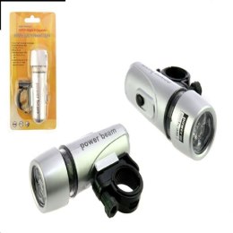 Lampka do roweru 5 led przednia na baterie 1236