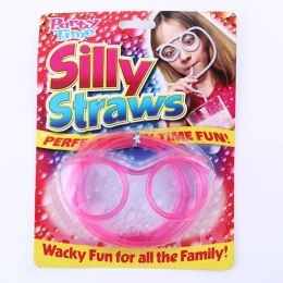 Okulary słomki do picia różowe