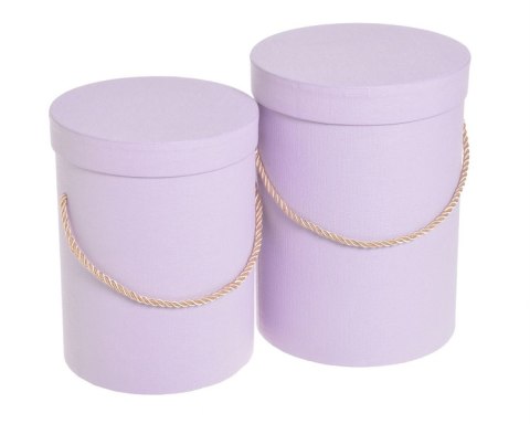 Ozdobne pudełka flower box pudełko 2szt. PURPUROWE 39CAN50674_07