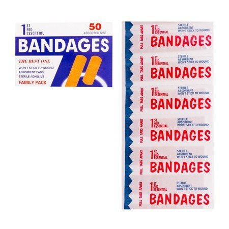 Plastry opatrunkowe Kpl. 50 szt. 733889