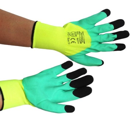 Rękawice robocze UNIVERSAL techno 8802 zielono-czarne rozm. 10 AE-A3867
