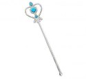 Różdżka srebrna z niebieskimi kamieniami 32 cm ROZNK-YH