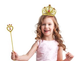 Różdżka złota z rubinem, 37 cm