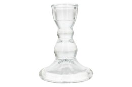 Świecznik szklany 6,5 x 6,5 x 9cm