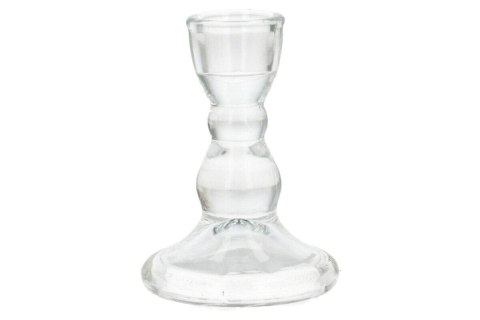 Świecznik szklany 6,5 x 6,5 x 9cm