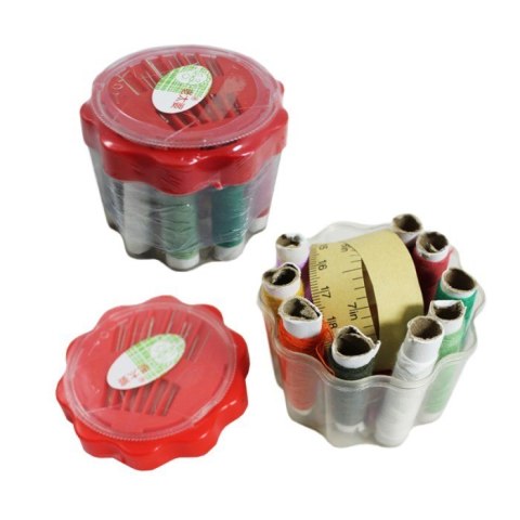Zestaw krawiecki nici+ igły+ metr w etui 11317