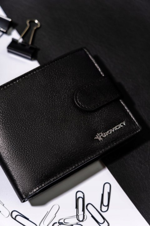 Duży pojemny portfel męski ze skóry naturalnej R-N992L-PDM-3272 BLA