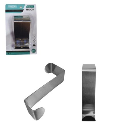Haczyki stalowe wieszak na drzwi kpl. 2 szt. dł. 10cm 11458