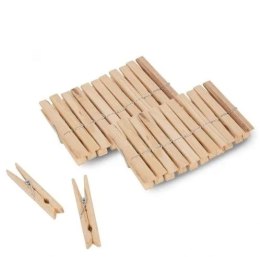 Klamerki do wieszania prania 24szt drewno XJ5760