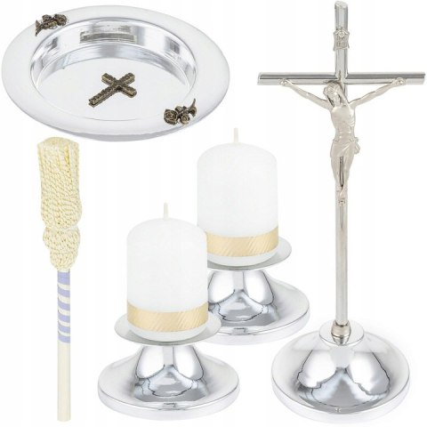 Komplet kolędowy + miseczka + kropidło + świeczki K18