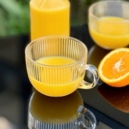 Kubek szklany Jumbo Paski 450 ml