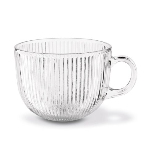 Kubek szklany Jumbo Paski 450 ml