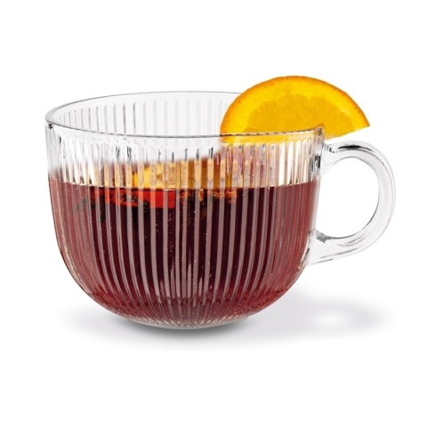 Kubek szklany Jumbo Paski 450 ml