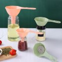 Lejek kuchenny do słoików oleju zestaw 3szt. + sitko mix PID5092