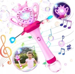 Magiczna różdżka z bańkami automat świeci i gra 579