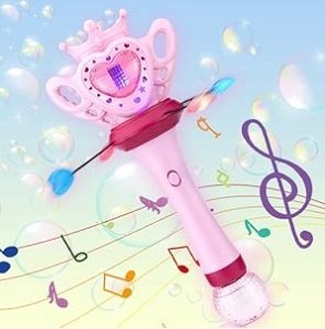 Magiczna różdżka z bańkami automat świeci i gra 579