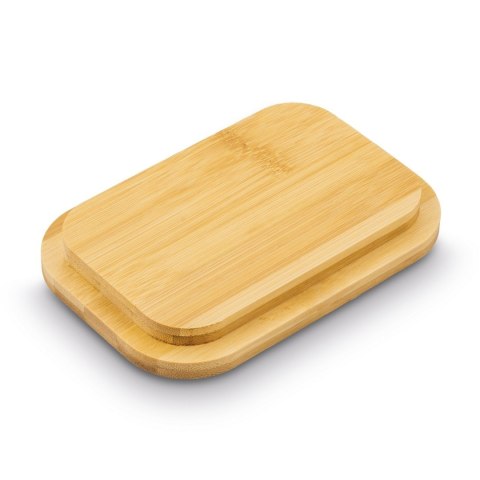 Maselniczka stalowa z pokrywką i nożykiem 15,5 x 10,5 x 6,5 cm kremowa