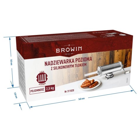 Nadziewarka pozioma 2,5 kg z silikonowym tłokiem 311020