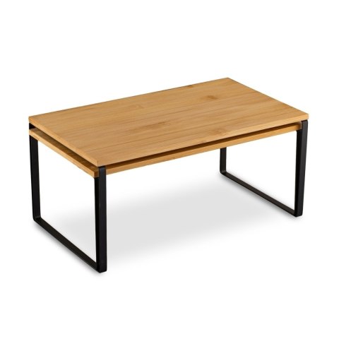 Półki bambusowe stojące na stalowym stelażu 33,5 x 19,5 cm i 33,5 x 18,5 cm