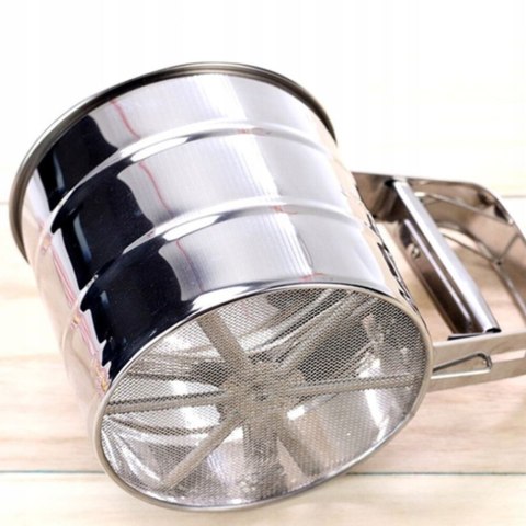 Przesiewacz do mąki cukru pudru kubek sitko stalowe 10 x 9cm PID1259