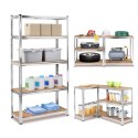 Regał metalowy uniwersalny 5 poziomów 90 x 40 x 180 cm