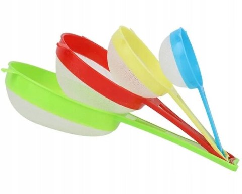 Sitka kuchenne plastikowe gęste sitko cedzak zestaw sitek 4szt. PID0679