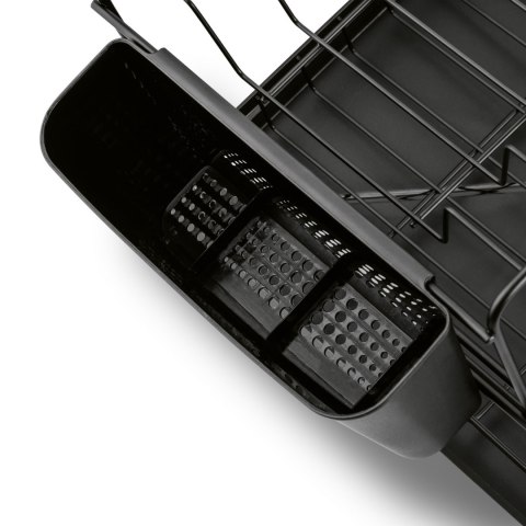 Suszarka do naczyń dwupoziomowa z ociekaczem Konighoffer 48 x 30 x 26 cm czarna