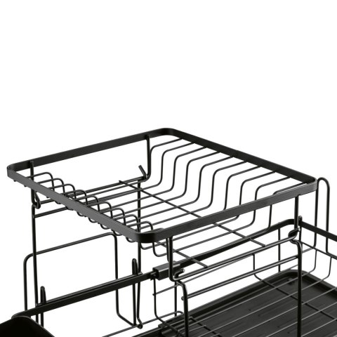 Suszarka do naczyń dwupoziomowa z ociekaczem Konighoffer 57 x 34 x 32,5 cm czarna