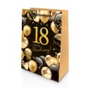 Torba prezentowa A4 18 Czarne balony 24 x 34 x 10cm