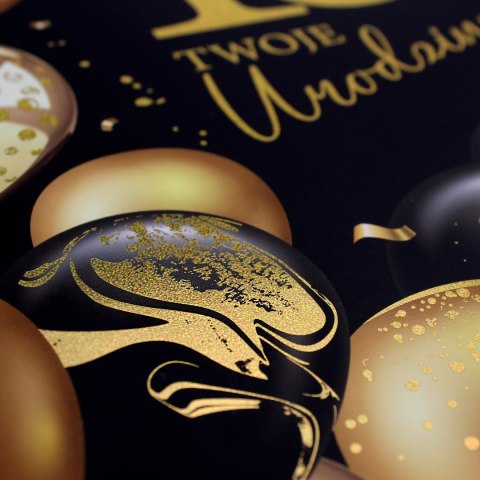 Torba prezentowa A4 18 Czarne balony 24 x 34 x 10cm