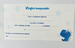 Zaproszenia na roczek 10szt. + koperta