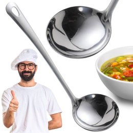 Chochla do zupy sosów nalewania stalowa łyżka wazowa 25 cm PID0982