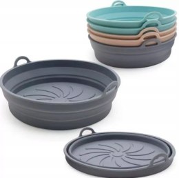 Forma silikonowa 20x5,5cm wkład do air fryer frytkownicy beztłuszczowej | XJ5694