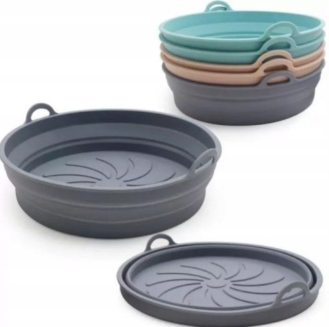 Forma silikonowa 20x5,5cm wkład do air fryer frytkownicy beztłuszczowej | XJ5694