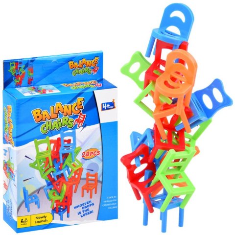 Kolorowa gra zręcznościowa spadające krzesła x 24 sztuki GR0500
