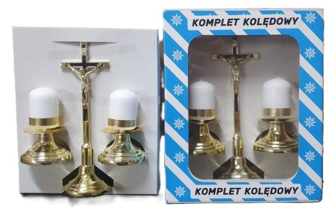 Komplet kolędowy zestaw złoty