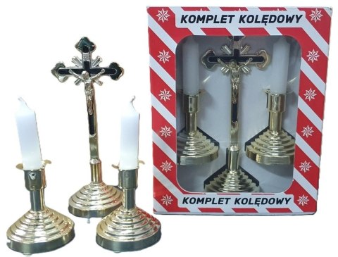 Komplet kolędowy zestaw złoty