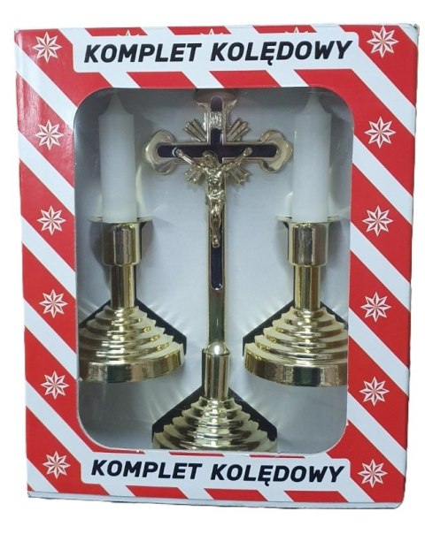 Komplet kolędowy zestaw złoty