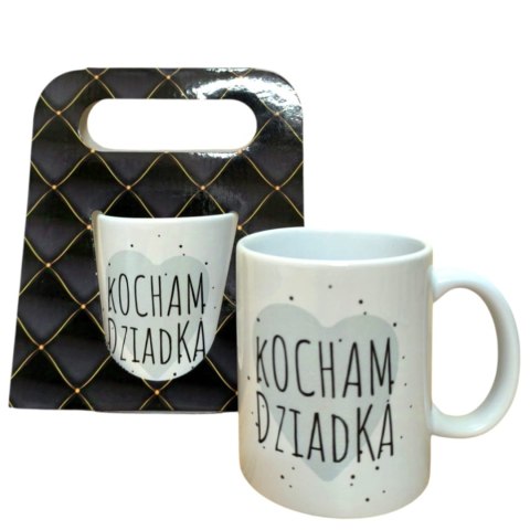 Kubek w ozdobnym opakowaniu Kocham Dziadka 300 ml