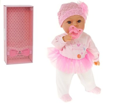 Lalka 40cm ze smoczkiem, z polskim dźwiękiem, śpiewa i mówi po polsku