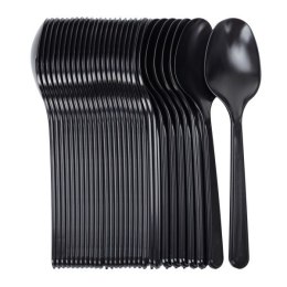 Łyżki wielokrotnego użytku 17,5cm czarne 50szt. 00-15