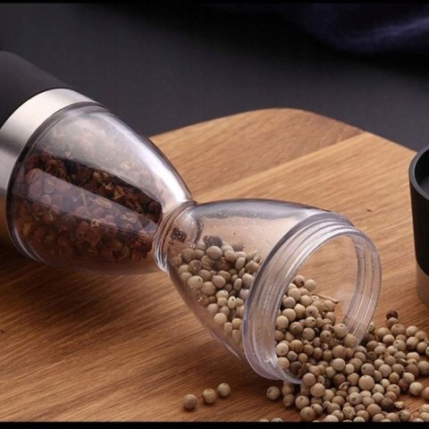 Młynek do pieprzu i soli dwustronny podwójny ręczny PID0124