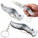 Scyzoryk nóż składany sprężynowy turystyczny kieszonkowy brelok PID1583