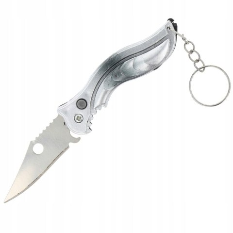 Scyzoryk nóż składany sprężynowy turystyczny kieszonkowy brelok PID1583