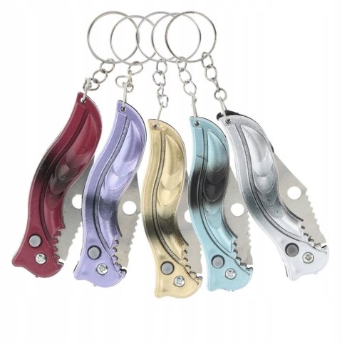 Scyzoryk nóż składany sprężynowy turystyczny kieszonkowy brelok PID1583