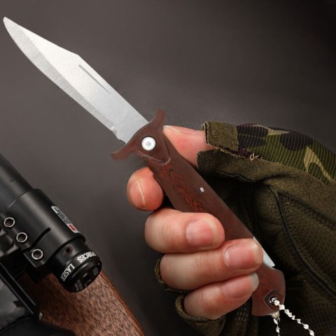 Scyzoryk nóż składany turystyczny survival na grzyby zawieszka brelok PID0351